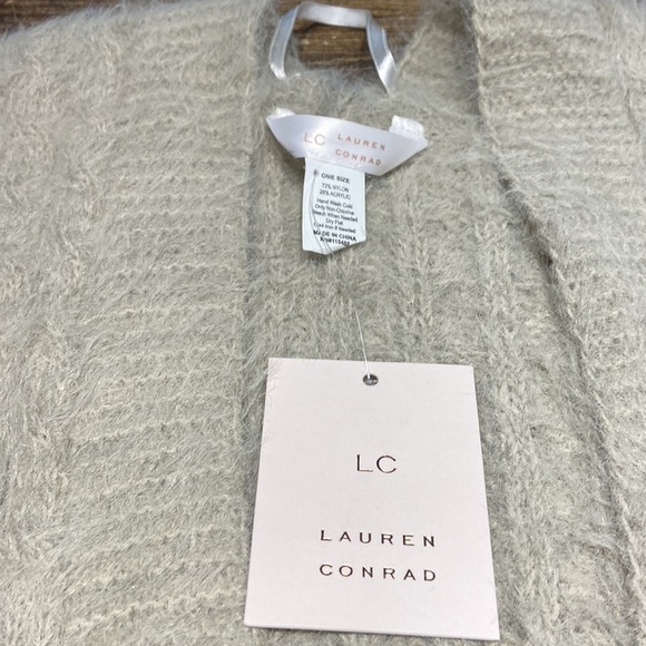 Luxuriously soft Lauren Conrad NWT sleeveless cardigan, sweater vest OS - Picture 4 of 8
